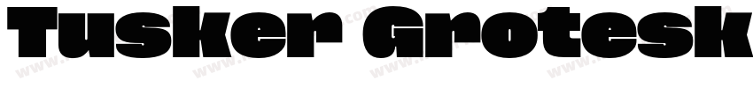 Tusker Grotesk 9800 Supe字体转换